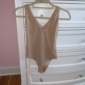 Forever 21 stretchy nude bodysuit